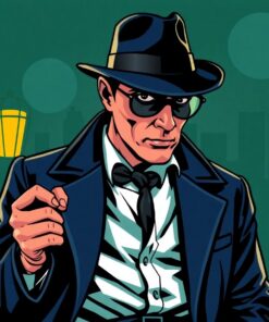 Noir Detective Paint Numbers