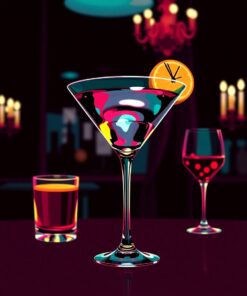 Martini Glass Paint Numbers