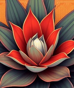 Agave Bloom Paint Numbers