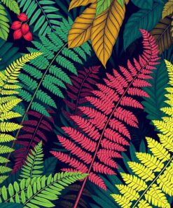 Jungle Ferns Paint Numbers