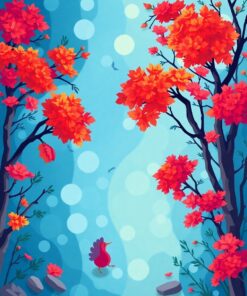 Tropical Lotus Paint Numbers