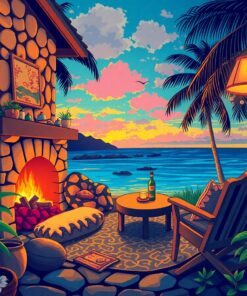 Fireside Glow Paint Numbers