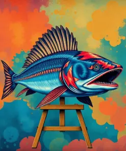 Vintage Oarfish Expedition Paint By Numbers