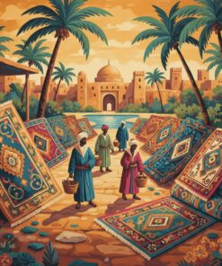 Vintage Oasis Carpet Market Paint By Numbers