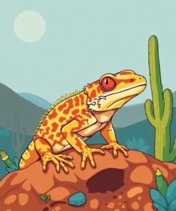 Gecko Hunt Paint Numbers