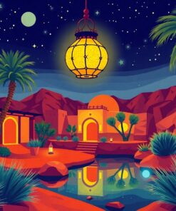 Lantern Glow Paint Numbers