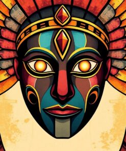 Vintage Oasis Mask Paint By Numbers