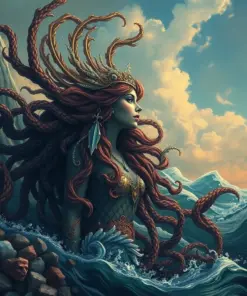 Vintage Ocean Siren Encounter Paint By Numbers