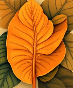 Monstera Leaf Paint Numbers