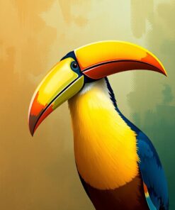 Toucan Portrait Paint Numbers