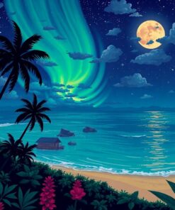 Vintage Otemanu Aurora Paint By Numbers