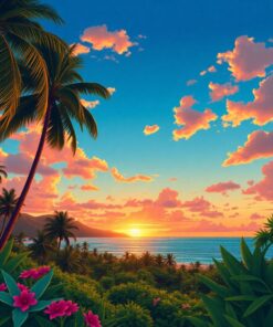 Otemanu Sunset Paint Numbers