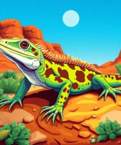 Outback Lizard Paint Numbers