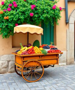 Fruit Cart Paint Numbers