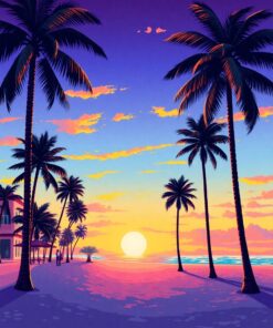 Beach Dawn Paint Numbers