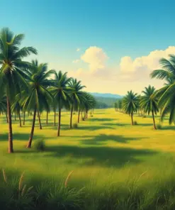 Vintage Palm Grove Pasture paint by numbers