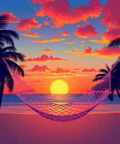 Hammock Sunset Paint Numbers