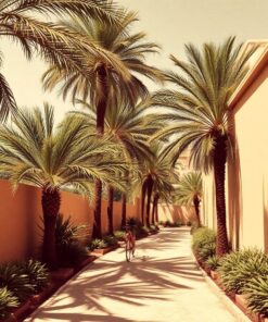 Vintage Palm Shadowed Path Paint By Numbers