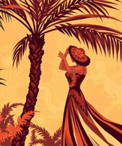 Vintage Palm Tango Paint By Numbers