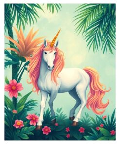 Unicorn Magic Paint Numbers