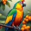 Branch Macaw Paint Numbers