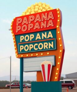 Popcorn Sign Paint Numbers