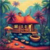 Vintage Paradise Deer Hideaway Paint By Numbers
