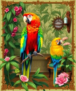 Macaw Sanctuary Paint Numbers