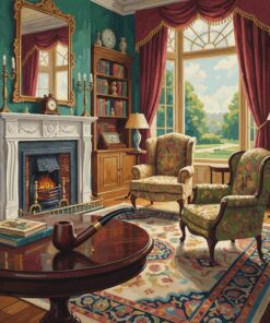 Vintage Parlor Pipe Paint By Numbers