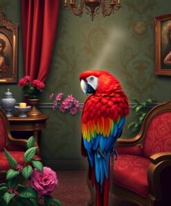Scarlet Macaw Paint Numbers
