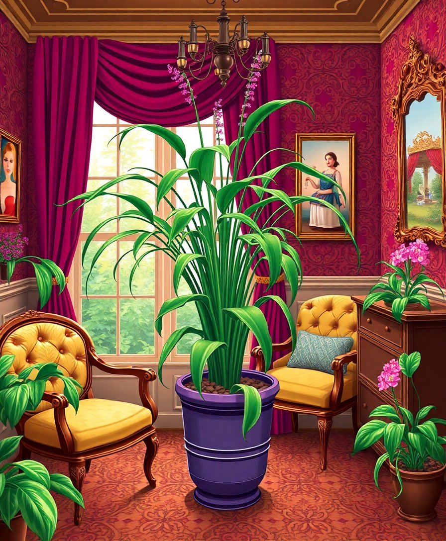 Spider Plant Paint Numbers Spider Plant Paint Numbers