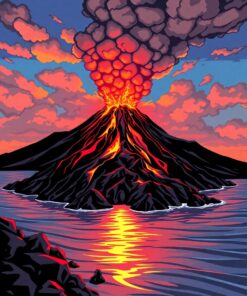 Lagoon Eruption Paint Numbers