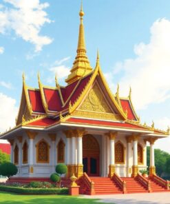Vintage Phraya Nakhon Shrine Paint By Numbers