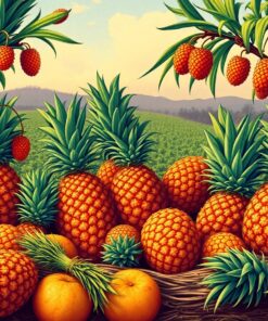 Pineapple Harvest Paint Numbers