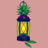 Pineapple Lantern Paint Numbers