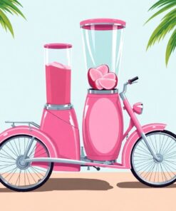 Vintage Pink Coconut Blender Paint By Numbers