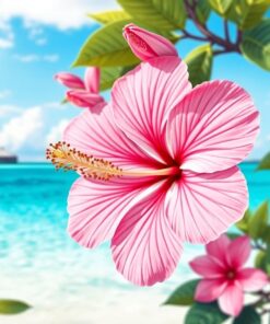 Hibiscus Blooms Paint Numbers