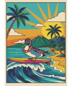 Vintage Pintail Island Lei Paint By Numbers