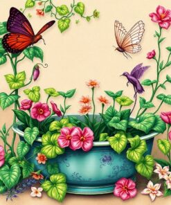 Plant Bath Paint Numbers