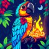 Macaw Treasure Paint Numbers