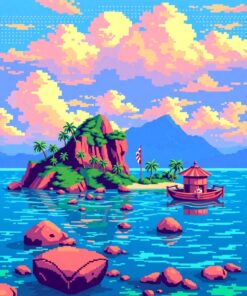 Island Mirage Paint Numbers