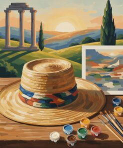 Vintage Planters Hat Resting Paint By Numbers