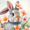 Bunny Portrait Paint Numbers