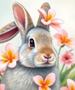 Bunny Portrait Paint Numbers