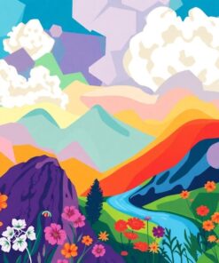 Atoll Village Paint Numbers