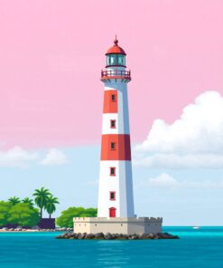 Polynesian Lighthouse Paint Numbers