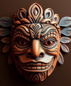 Polynesian Mask Paint Numbers