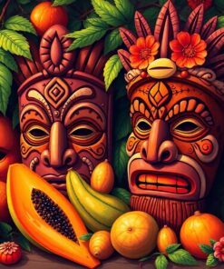 Papaya Harvest Paint Numbers