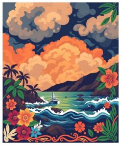 Polynesian Storm Paint Numbers