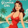 Vintage Poolside Glamour Girl Paint By Numbers